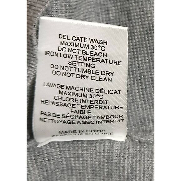 Joseph fine merino wool womens small mockneck sweater gray - Picture 9 of 9